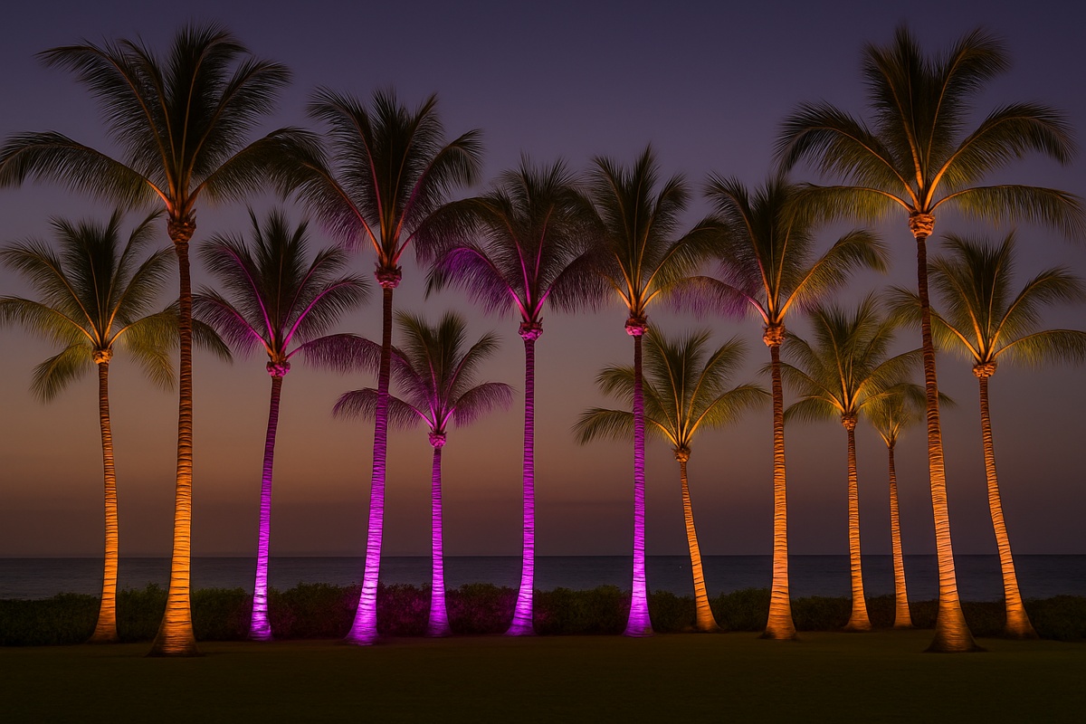 Uplighting ambience — Maui Wedding DJ